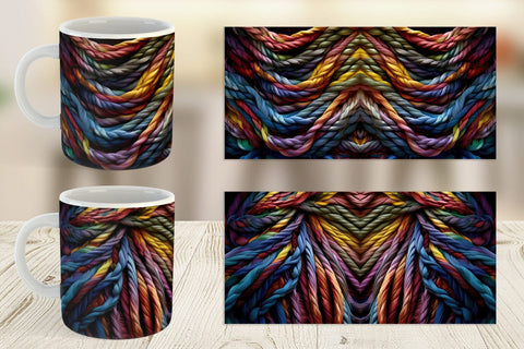 Mug Wrap Rope Texture Sublimation artnoy 