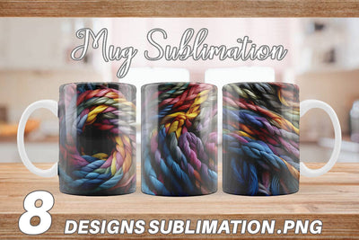 Mug Wrap Rope Texture Sublimation artnoy 