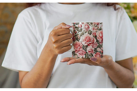 Mug Wrap Rose Pattern Sublimation artnoy 