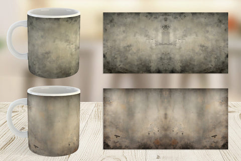 Mug Wrap Rough Dirty Grunge Texture Sublimation artnoy 
