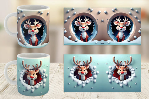 Mug Wrap Rudolph Sublimation artnoy 
