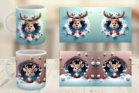 Mug Wrap Rudolph Sublimation artnoy 