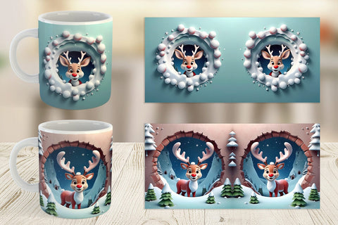 Mug Wrap Rudolph Sublimation artnoy 
