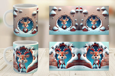 Mug Wrap Rudolph Sublimation artnoy 