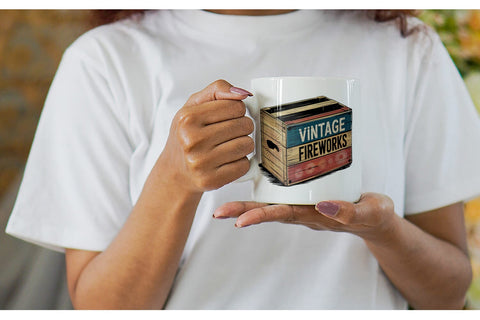 Mug Wrap Rustic 4th of July Sublimation artnoy 