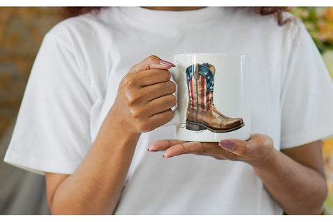 Mug Wrap Rustic 4th of July Sublimation artnoy 