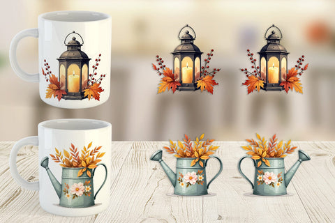 Mug Wrap Rustic Autumn Charm Sublimation artnoy 