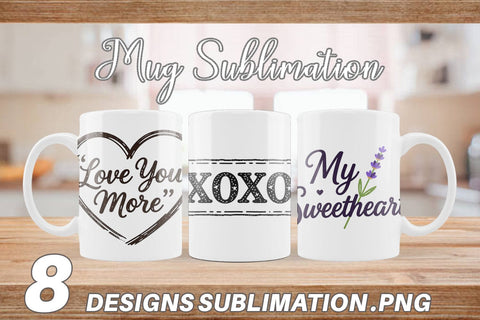 Mug Wrap Rustic Farmhouse Valentine Quotes Sublimation artnoy 