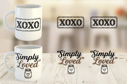 Mug Wrap Rustic Farmhouse Valentine Quotes Sublimation artnoy 