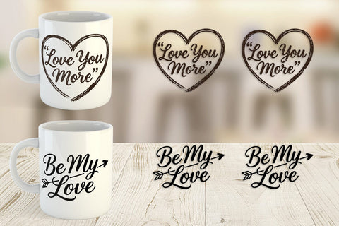 Mug Wrap Rustic Farmhouse Valentine Quotes Sublimation artnoy 
