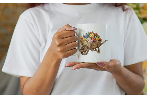 Mug Wrap Rustic USA Patchwork Vehicle Sublimation artnoy 