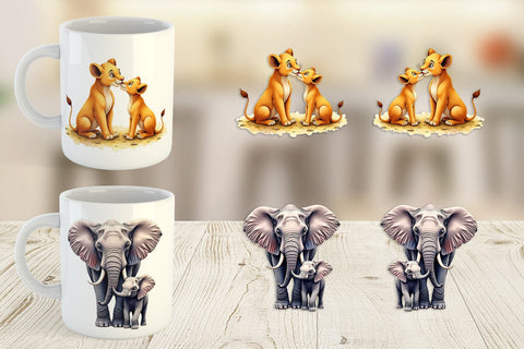 Mug Wrap Safari Love Sublimation artnoy 