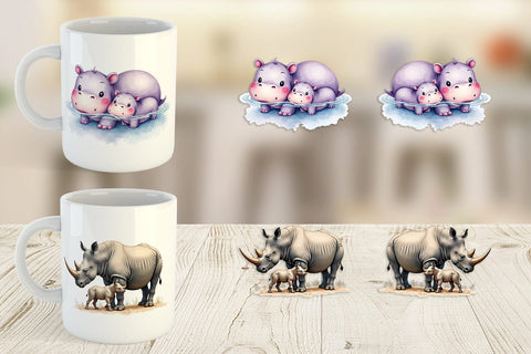 Mug Wrap Safari Love Sublimation artnoy 