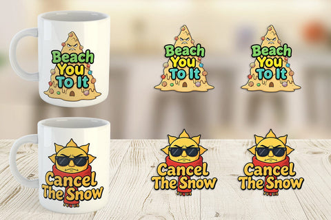 Mug Wrap Salty Tropical Christmas Sarcastic Quotes Sublimation artnoy 