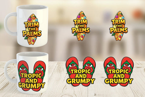 Mug Wrap Salty Tropical Christmas Sarcastic Quotes Sublimation artnoy 