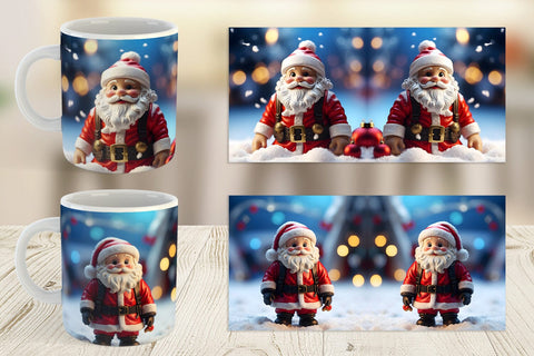 Mug Wrap Santa Claus Christmas Sublimation artnoy 