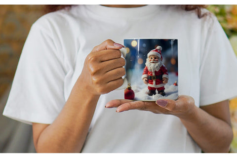 Mug Wrap Santa Claus Christmas Sublimation artnoy 