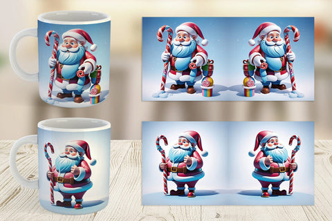 Mug Wrap Santa Claus Sublimation artnoy 