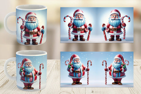 Mug Wrap Santa Claus Sublimation artnoy 