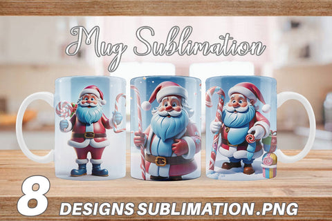 Mug Wrap Santa Claus Sublimation artnoy 