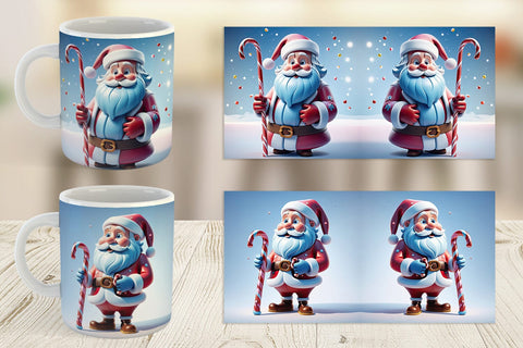 Mug Wrap Santa Claus Sublimation artnoy 