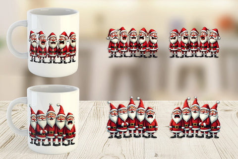 Mug Wrap Santa Emotion Extravaganza Sublimation artnoy 