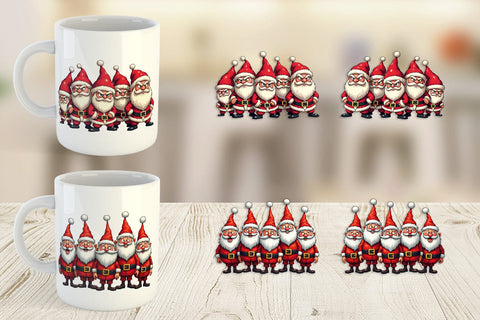 Mug Wrap Santa Emotion Extravaganza Sublimation artnoy 