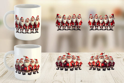 Mug Wrap Santa Emotion Extravaganza Sublimation artnoy 