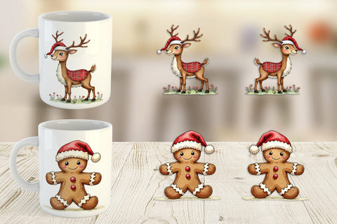 Mug Wrap Santa Hat Whimsy Sublimation artnoy 
