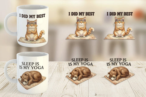 Mug Wrap Sarcastic Anti Fitness Vintage Sublimation artnoy 