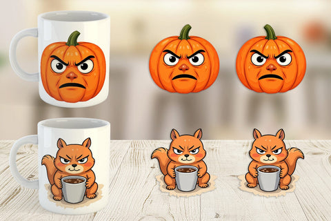 Mug Wrap Sarcastic Autumn Vibes Sublimation artnoy 