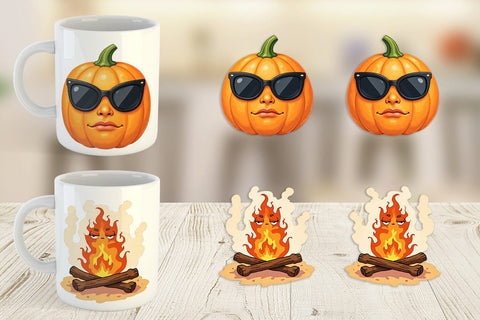 Mug Wrap Sarcastic Autumn Vibes Sublimation artnoy 