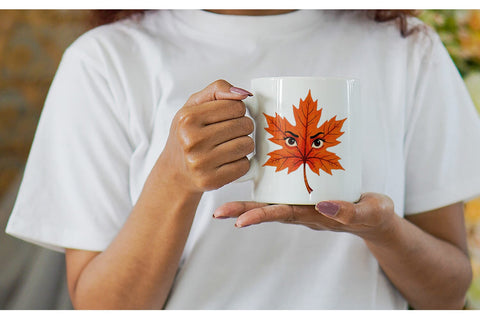 Mug Wrap Sarcastic Autumn Vibes Sublimation artnoy 