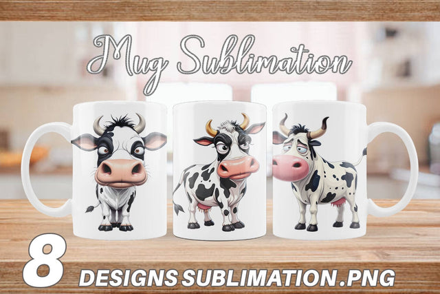 Mug Wrap Sarcastic Cow Sublimation artnoy 