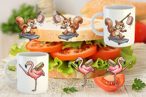 Mug Wrap Sarcastic Diet Logic Sweet Watercolor Sublimation artnoy 