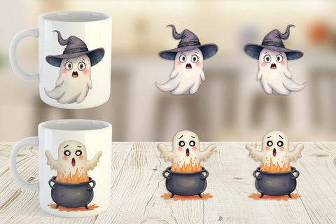 Mug Wrap Sarcastic Halloween Ghost Sublimation artnoy 