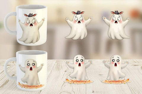 Mug Wrap Sarcastic Halloween Ghost Sublimation artnoy 