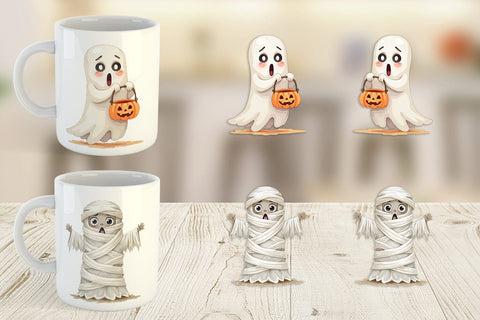 Mug Wrap Sarcastic Halloween Ghost Sublimation artnoy 