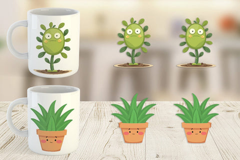 Mug Wrap Sarcastic Houseplants Sublimation artnoy 
