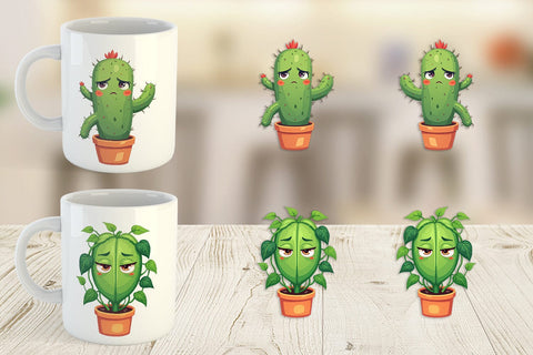 Mug Wrap Sarcastic Houseplants Sublimation artnoy 