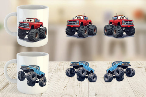 Mug Wrap Sarcastic Monster Trucks Sublimation artnoy 