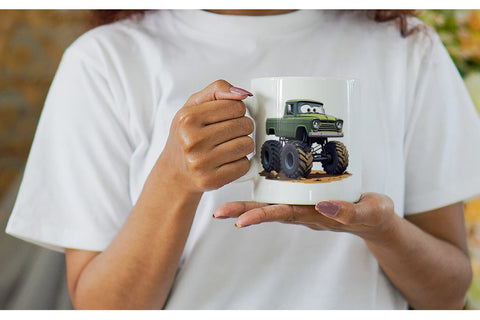 Mug Wrap Sarcastic Monster Trucks Sublimation artnoy 
