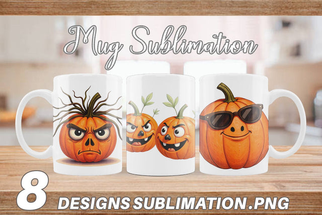 Mug Wrap Sarcastic Pumpkins Sublimation artnoy 