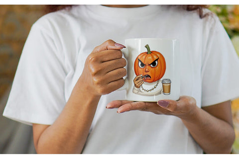 Mug Wrap Sarcastic Pumpkins Sublimation artnoy 