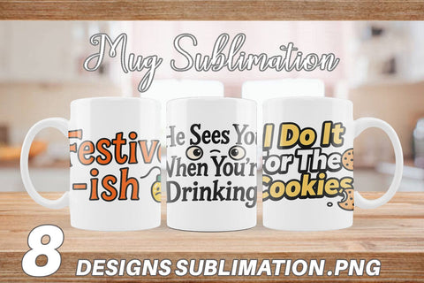Mug Wrap Sarcastic Santa Quotes Sublimation artnoy 