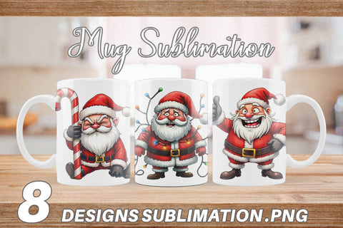 Mug Wrap Sarcastic Santa Sublimation artnoy 