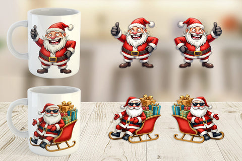 Mug Wrap Sarcastic Santa Sublimation artnoy 