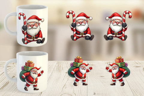 Mug Wrap Sarcastic Santa Sublimation artnoy 