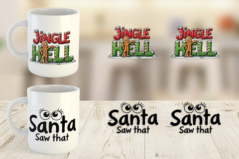 Mug Wrap Sarcastic Santa's Workshop Quotes Sublimation artnoy 