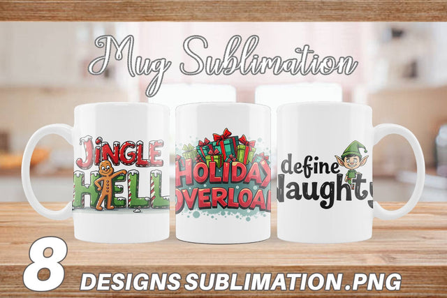Mug Wrap Sarcastic Santa's Workshop Quotes Sublimation artnoy 